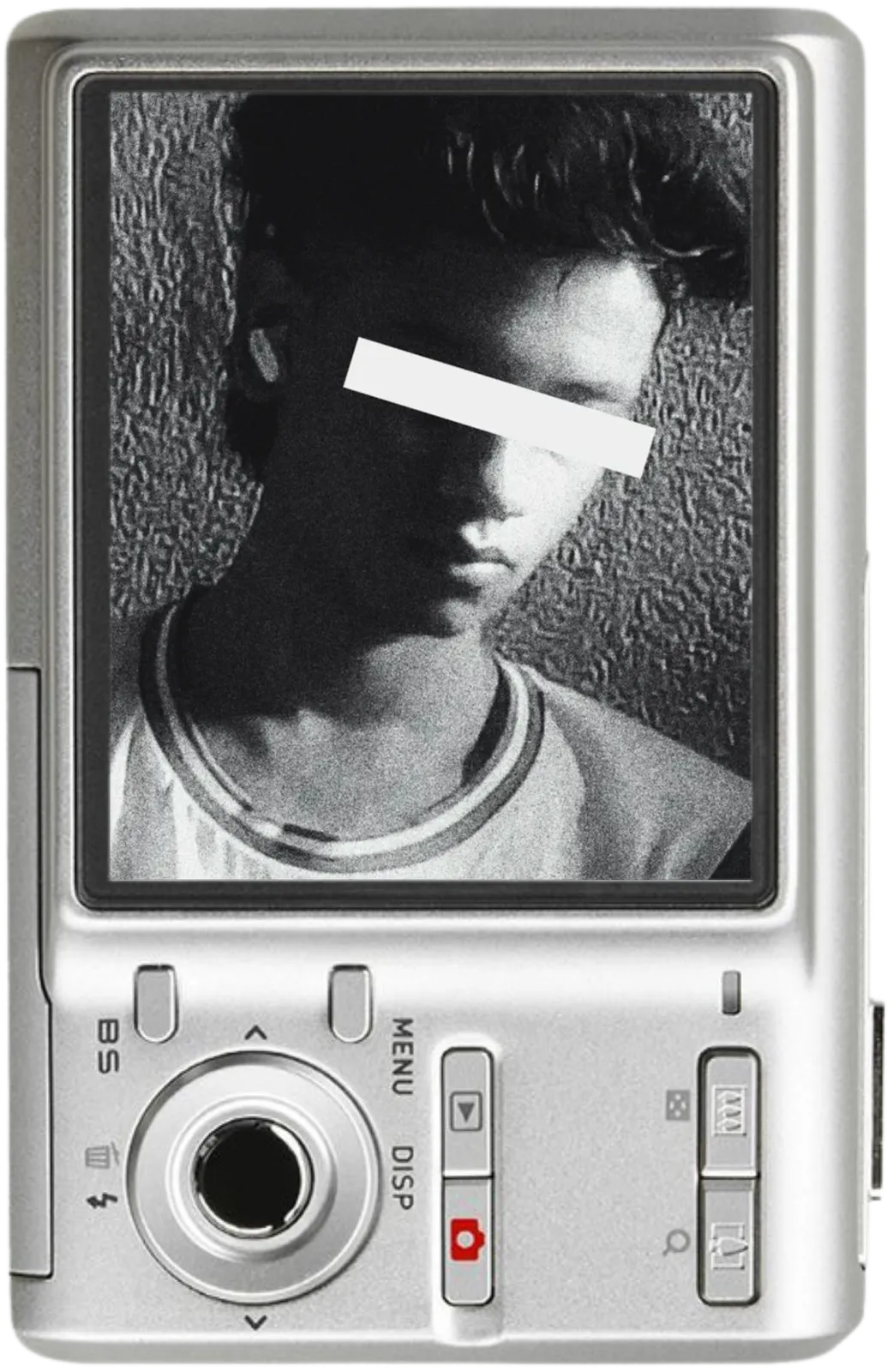 Portrait of Krishna on a camera screen